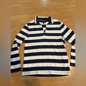 Striped Shirt - Navy and White
